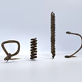 Various Metal Living Essentials With Spiral Curved And Coiled Designs For Home Use
