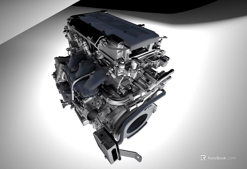 Advanced High Performance Engine With Precision Metal Components And Detailed Structure 3d model 
