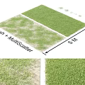 Grass Growth Comparison With Mesh And MultiScatter In 5 Meter Area 3d model