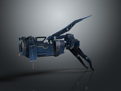 Modern Sci-Fi Gun Sci-Firearms Sci-Fi Game Gun Games Firearms Game Gun 3d model