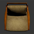 Comfortable Modern Leisure Chair With Wooden Frame Beige Cushion And Armrests Design