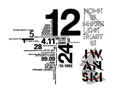 Modern wall decoration letters quartz clock wall clock wall decoration pendant 3d model