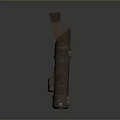 Traditional Ancient Weapon Bamboo Quiver Holding Multiple Arrows With Carved Details