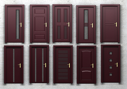 Redwood door 3d model