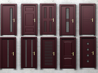 Redwood door 3d model