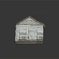 Traditional Rustic Wooden House With Thatched Roof Weathered Walls And Wooden Door