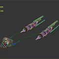 Car Suspension Components Featuring Yellow Black Shock Absorbers And Blue Parts