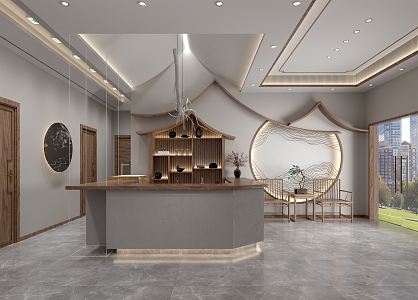 New Chinese Teahouse 3d model