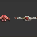 Stylish Character And Creature 3D Models With Red Hair Different Outfits And Poses