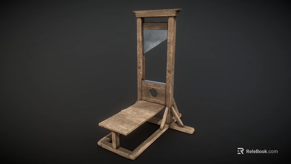 Antique Style Wooden Frame With Central Mirror Panel And Bottom Platform Stand 3d model 