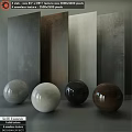 Contemporary Components With Various Colored Spheres Different Materials And Textured Panels