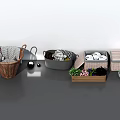 Woven and Fabric Storage Baskets with Lids for Home Organizing and Decorative