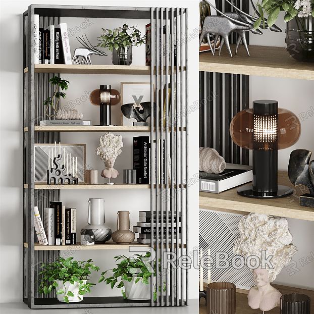 Industrial LOFT Storage Rack Decorative Rack model