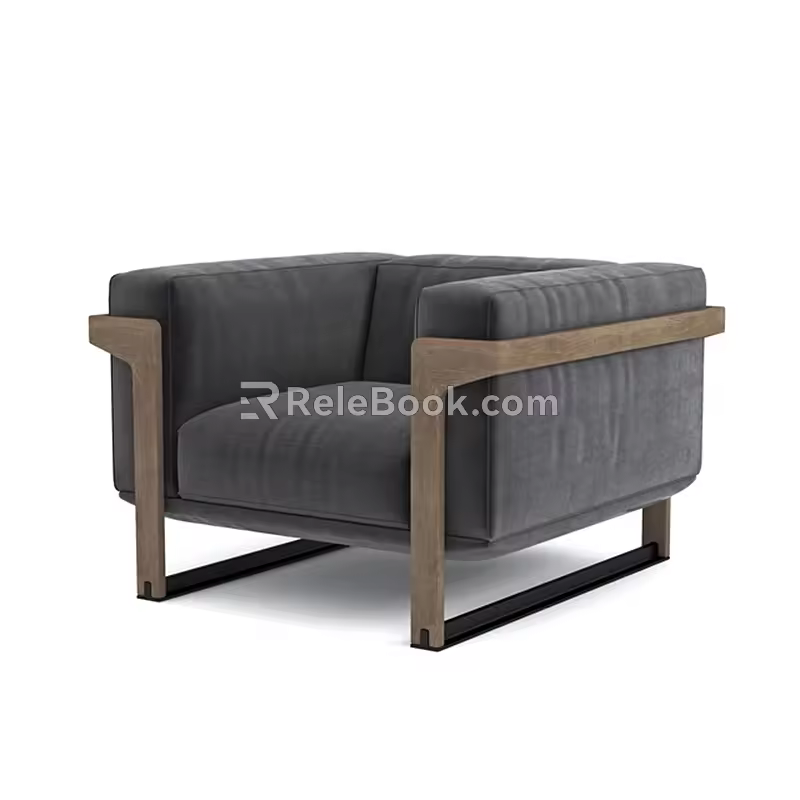 sofa modern sofa single sofa 3d model