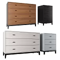 Modern Wooden Chest of Drawers with Multiple Colors and Functional Storage Design