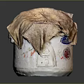 Shuangxi Rice Cooker Covered With Cloth And Adorned With Stickers And Control Buttons