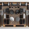 Home appliances audio combination speaker round speaker wall-mounted speaker vertical speaker bluetooth audio home theater 3d model