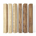 Modern Column Wooden Column 3d model