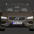 Volvo Silver Station Wagon With Sleek Modern Exterior Design And Reflective Surface