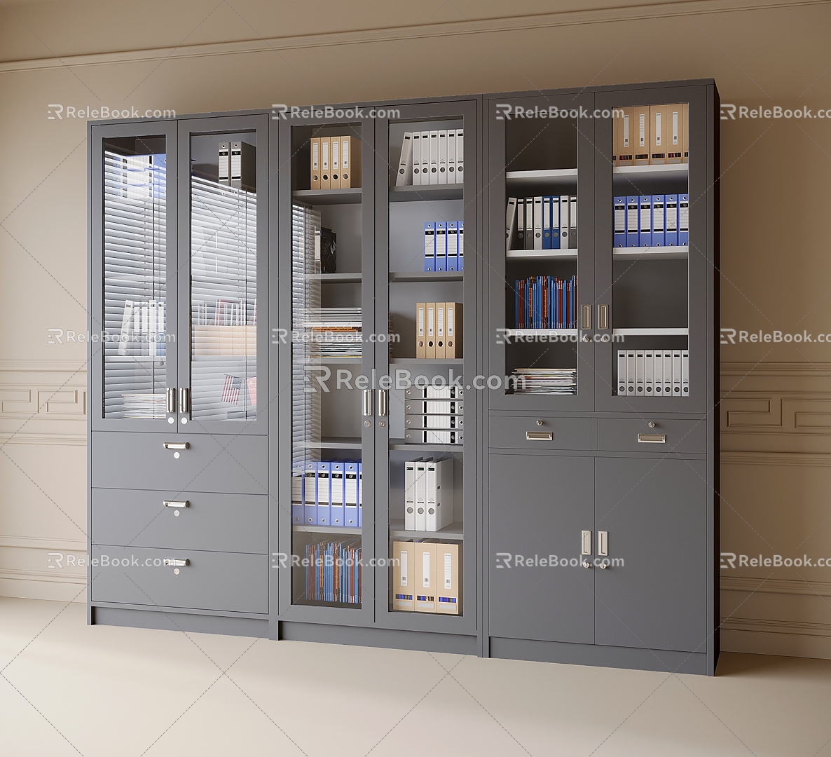 Modern Iron File Cabinet Data Cabinet 3d model