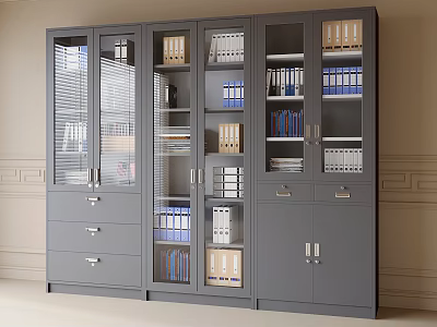 Modern Iron File Cabinet Data Cabinet 3d model