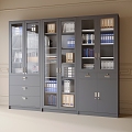 Modern Iron File Cabinet Data Cabinet 3d model