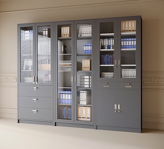 Modern Iron File Cabinet Data Cabinet 3d model