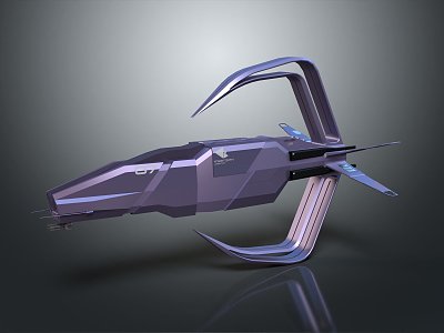 Modern Spaceship Spacecraft 3d model