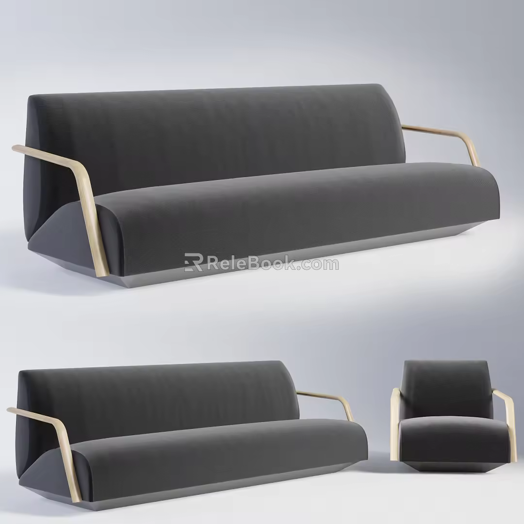 Nordic Combination Sofa 3d model