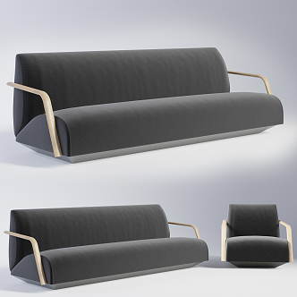 Nordic Combination Sofa 3d model