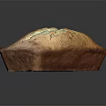 Freshly Baked Loaf of Bread with Golden Crust and Soft Interior Texture