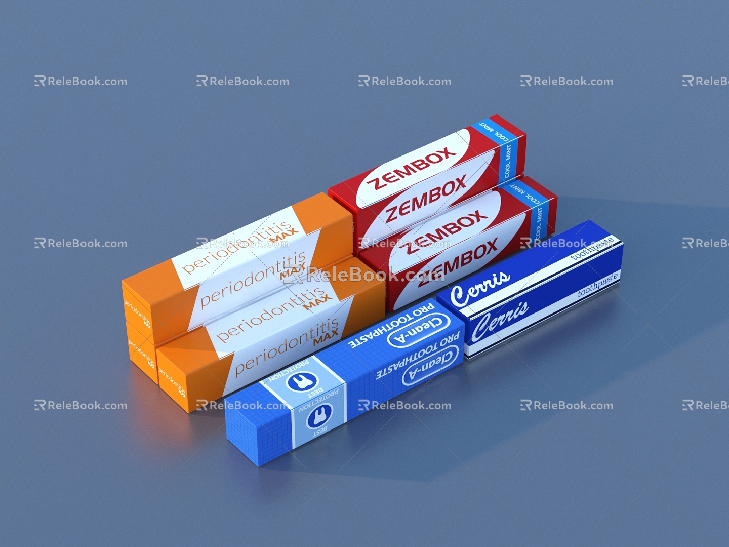 Toothpaste Black toothpaste Fluoride toothpaste Chinese herbal medicine 3d model