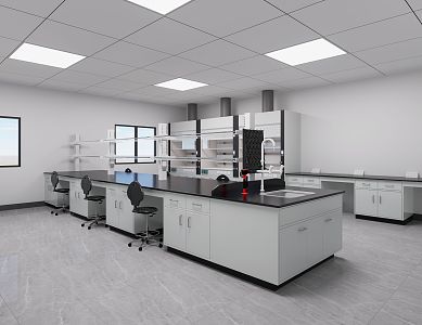 Modern Laboratory 3d model