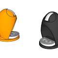 Pink And Black Egg Shaped Kitchen Appliances With Compact Modern Design For Home Use