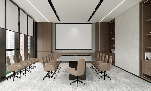 Modern Conference Room Training Room 3d model