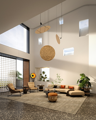 Modern Duplex Living Room Home Living Room Villa Living Room Pick Air Reception Area 3d model