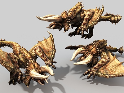 Dragon Beast Desert Dragon Ancient Monster Game Character Virtual Creatures 3d model