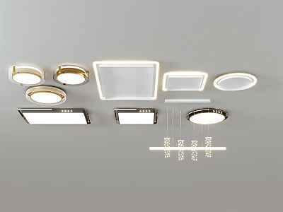 modern ceiling lamp 3d model