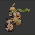 Modern game character sci-fi robot sci-fi warrior sci-fi character automatic robot 3d model