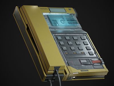 Realistic Cyberpunk Phone 3D Model 3d model