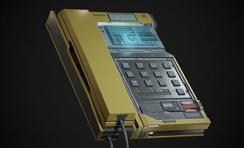 Realistic Cyberpunk Phone 3D Model 3d model