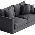 Double sofa 3d model