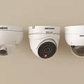 Projection Monitoring White Dome Security Cameras From Siemens Hikvision Samsung Brands