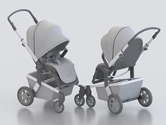 Baby Stroller Baby Stroller Trolley Cradle Children's Products 3d model