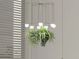 Plant ecological combination chandelier 3d model