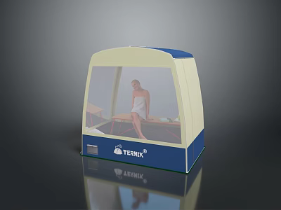 YUNCK Enclosed Relaxation Bed With Transparent Cover And Comfortable Design 3d model