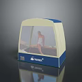 YUNCK Enclosed Relaxation Bed With Transparent Cover And Comfortable Design