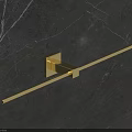 Modern Minimalist Gold Brass Wall Lamp For Bathroom Marble Wall Decor