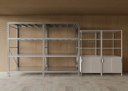 Storage Shelf Storage Room Storage Rack 3d model