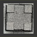 Gray Concrete Industrial Structure With Metal Vent And Rectangular Design Elements